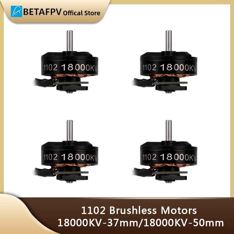 BETAFPV 1102 Motor - 18000KV with 37mm 50mm Cable Brushless Motors with M1.4*4 Screws - RCDrone