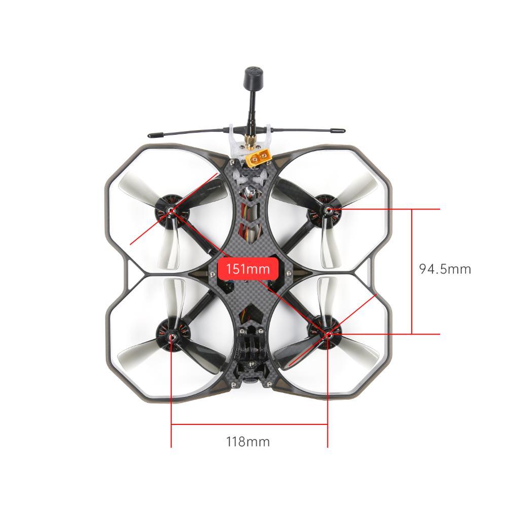 iFlight ProTek35 FPV Drone - Analog 151mm 3.5inch 6S CineWhoop BNF with RaceCam R1 Mini 1200TVL 2.1mm Cam/Beast Whoop F7 55A AIO for FPV - RCDrone