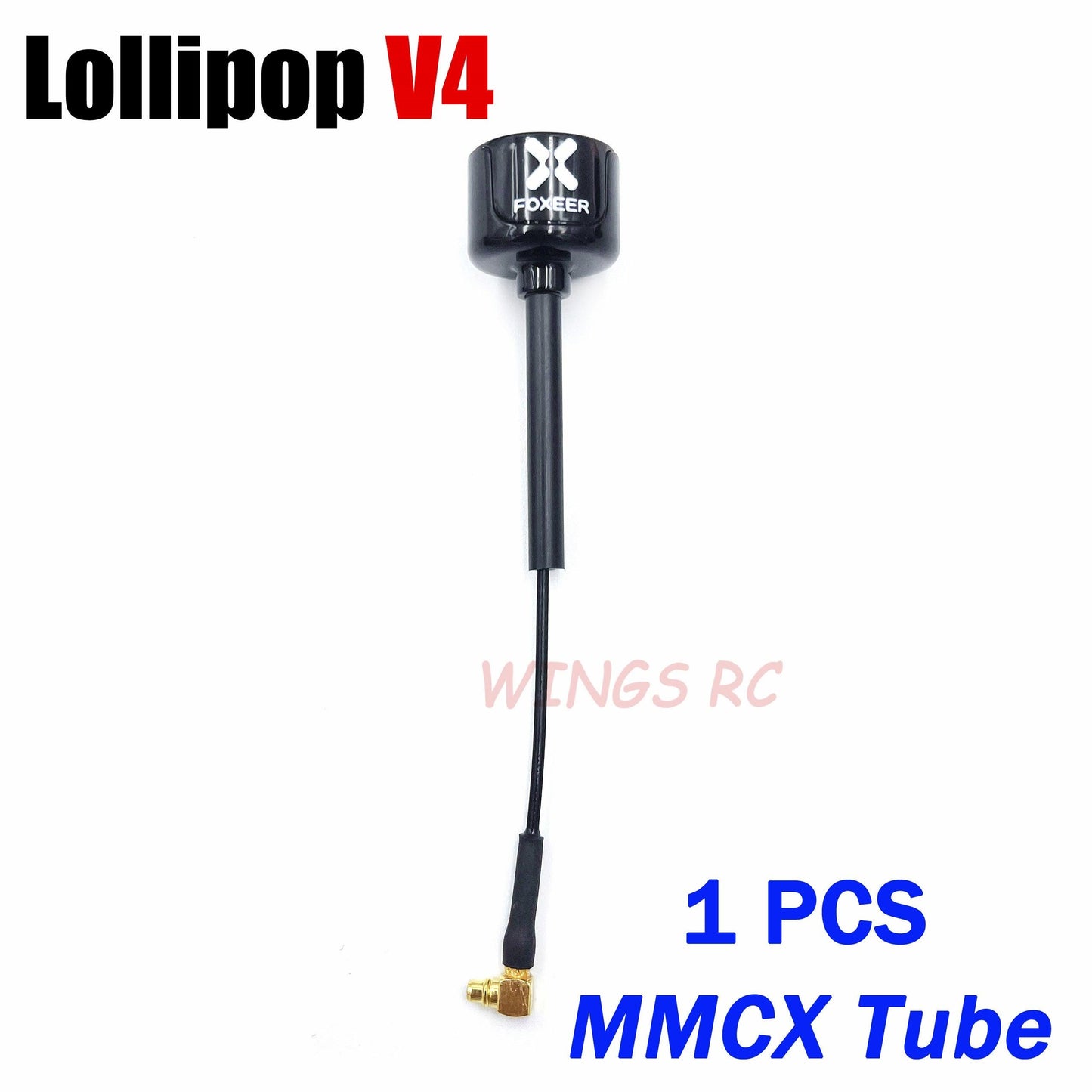 Foxeer Antenna Lollipop 4 V4 FPV Antenna 5.8G 2.6Dbi Stubby RHCP SMA RPSMA UFL Straight/Angle MMCX 7.2g For FPV RC Racing Drone - RCDrone