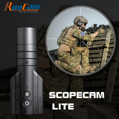 RunCam ScopeCam2 4K – Action Camera HD Mini Con Zoom Digitale 4X, WiFi, Per Airsoft E Paintball, Obiettivo 35 Mm