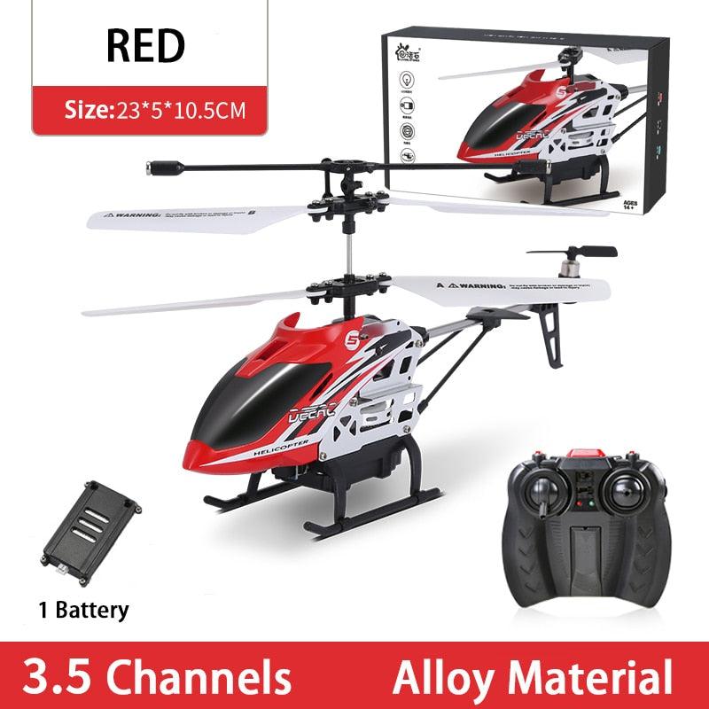 DEERC 8004B RC Helicopter - 2.4G Aircraft 3.5CH 4.5CH RC Plane With Led Light Anti-collision Durable Alloy Toys For Beginner Kids Boys - RCDrone