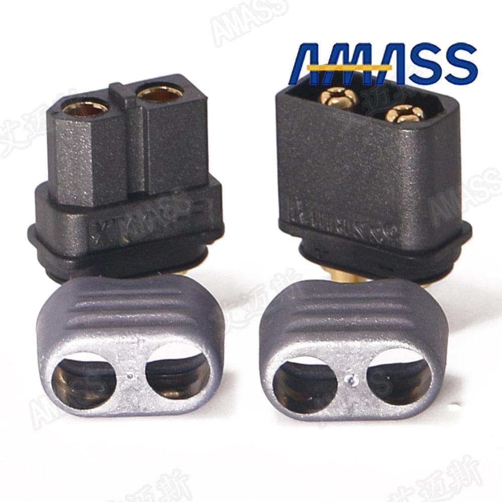 10 x Amass XT60+ XT60H Plug Connector With Sheath Housing 5 Male 5 Female (5 Pair ) For Rc Lipo Battery Rc Drone Car Boat - RCDrone