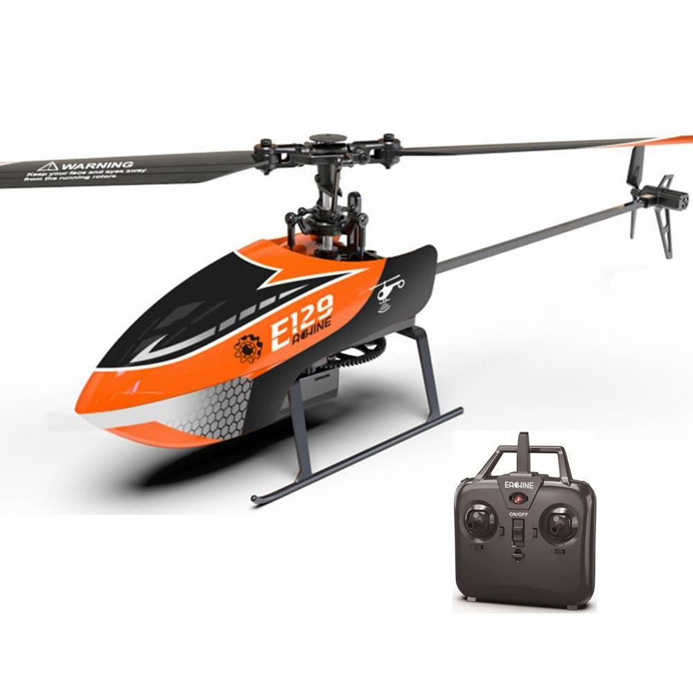 Eachine E129 RC Helicopter - 2.4G 4CH 6 Axis Gyro Altitude Hold Flybarless RTF Optional Mode Right and Left Hand Upgrade E119 Toys - RCDrone