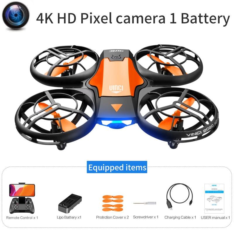 4DRC V8 Mini Drone - 4K 1080P HD Wide Angle Camera WiFi FPVDrone Height Keep Foldable Quadcopter Toy Gift - RCDrone