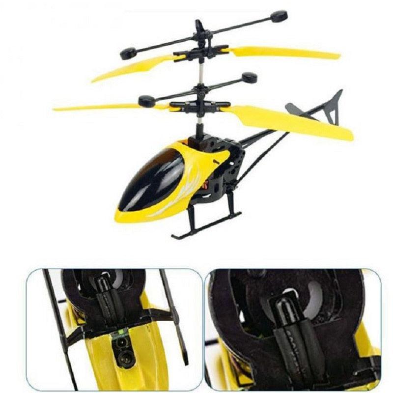 Mini Quadcopter drone - RC Drone Infraed Induction Aircraft Flying Helicopter Flashing Light Toy Gift Present For Kids - RCDrone