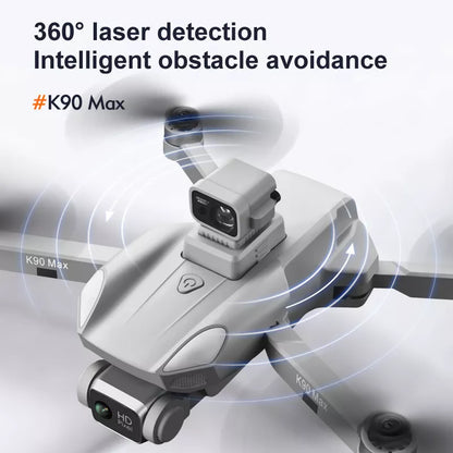 K90 Max drone - 360° Laser Obstacle Avoidance 4K HD Camera brushless UAV Drone With Speaker Professional Camera Drone - RCDrone