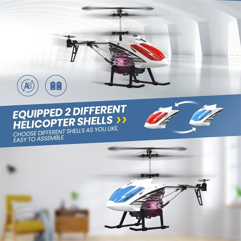 DEERC DE51 Rc Helicopter - Altitude Hold RC Planes With Gyro For Kid Beginner 2.4G Aircraft Indoor Flying Boys Toys - RCDrone