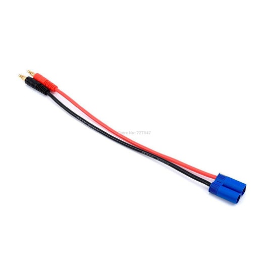 FPV Drone Charge Cable - 20CM EC3 EC5 XT30 XT60 XT90 MPX TRX T Plug Charge Lead to 4.0mm Banana Plugs Charge Cable Silicone Wire 14AWG For Lipo Battery - RCDrone