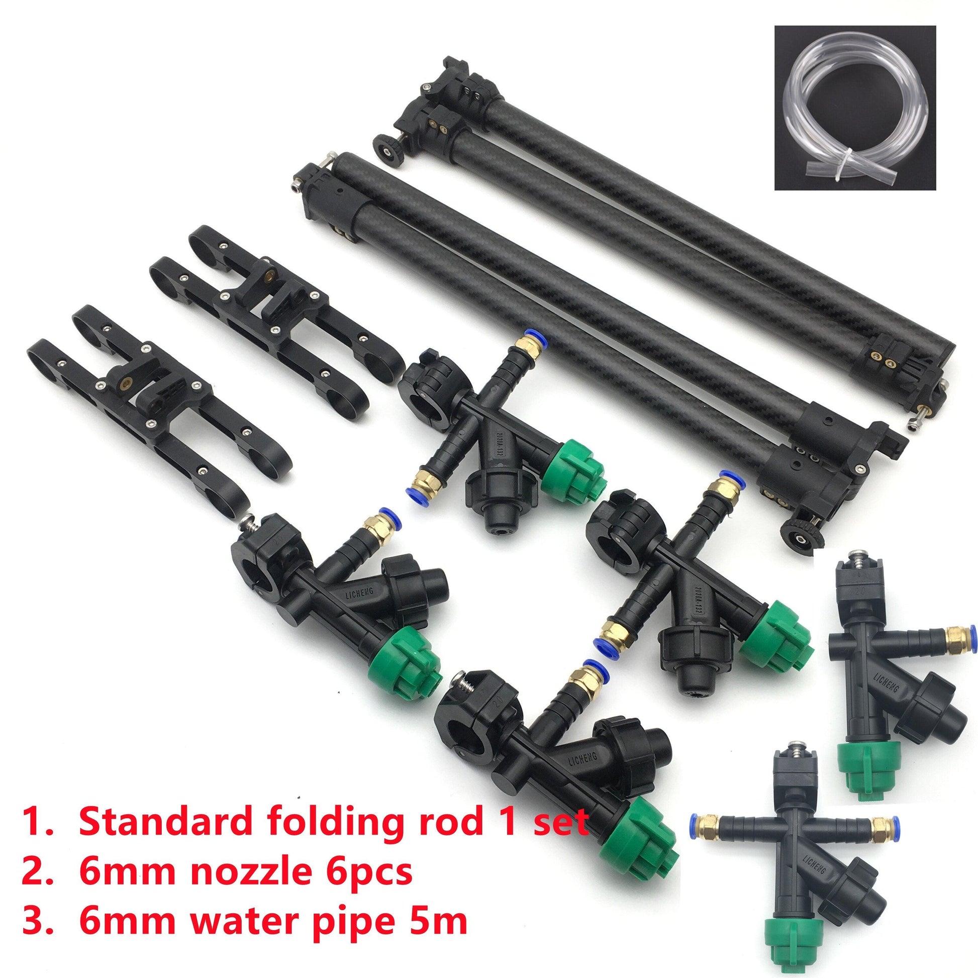 EFT Drone Folding Sparying Rod Assembly Medicine Sprayer Quick Release Nozzle 20mm Carbon Tube Arm 18mm Landing Gear Joint - RCDrone