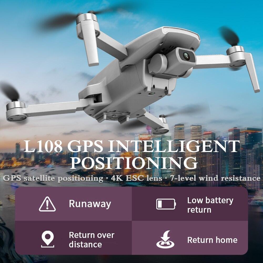 L108 Gps Drone - HD 4K HD Camera Professional 1km Image Transmission Brushless Motor RC Foldable Quadcopter Professional Camera Drone - RCDrone