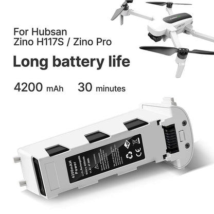 11.4V 4200mAh battery for Hubsan H117S Zino GPS RC Drone Spare Parts Modular Battery For RC FPV Racing Camera Drones - RCDrone