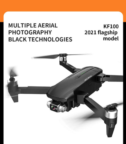 KF100 Drone - 3-Axis Gimbal GPS 6K HD ESC HD Camera RC Quadcopter Brushless Motor Professional Camera Drone - RCDrone