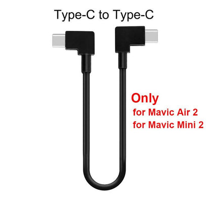 OTG Data Cable For DJI Spark Mavic AIR 2 Pro Mini 1/2/SE 2 Pro Zoom Hubson Zino Micro-USB Type-C Adapter Connector Phone Tablet - RCDrone
