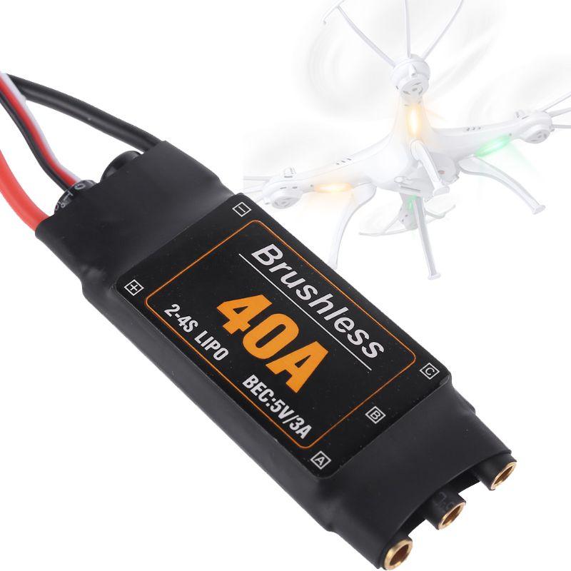 40A 2-4S Brushless Motor Speed Controller - ESC for RC FPV Drone Airplanes Helicopter RC1076 short wire FPV Drone Electronics - RCDrone