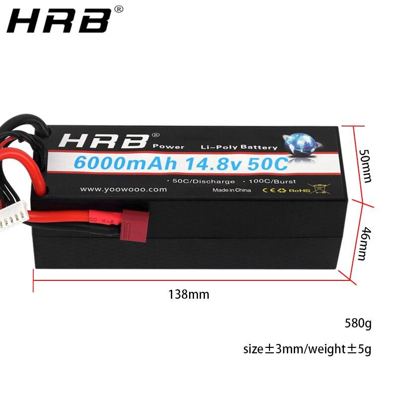 HRB 5200mAh 3S 11.1V 100C LiPo Battery With TRX Plug – 2-Pack For RC Car Truck Buggy