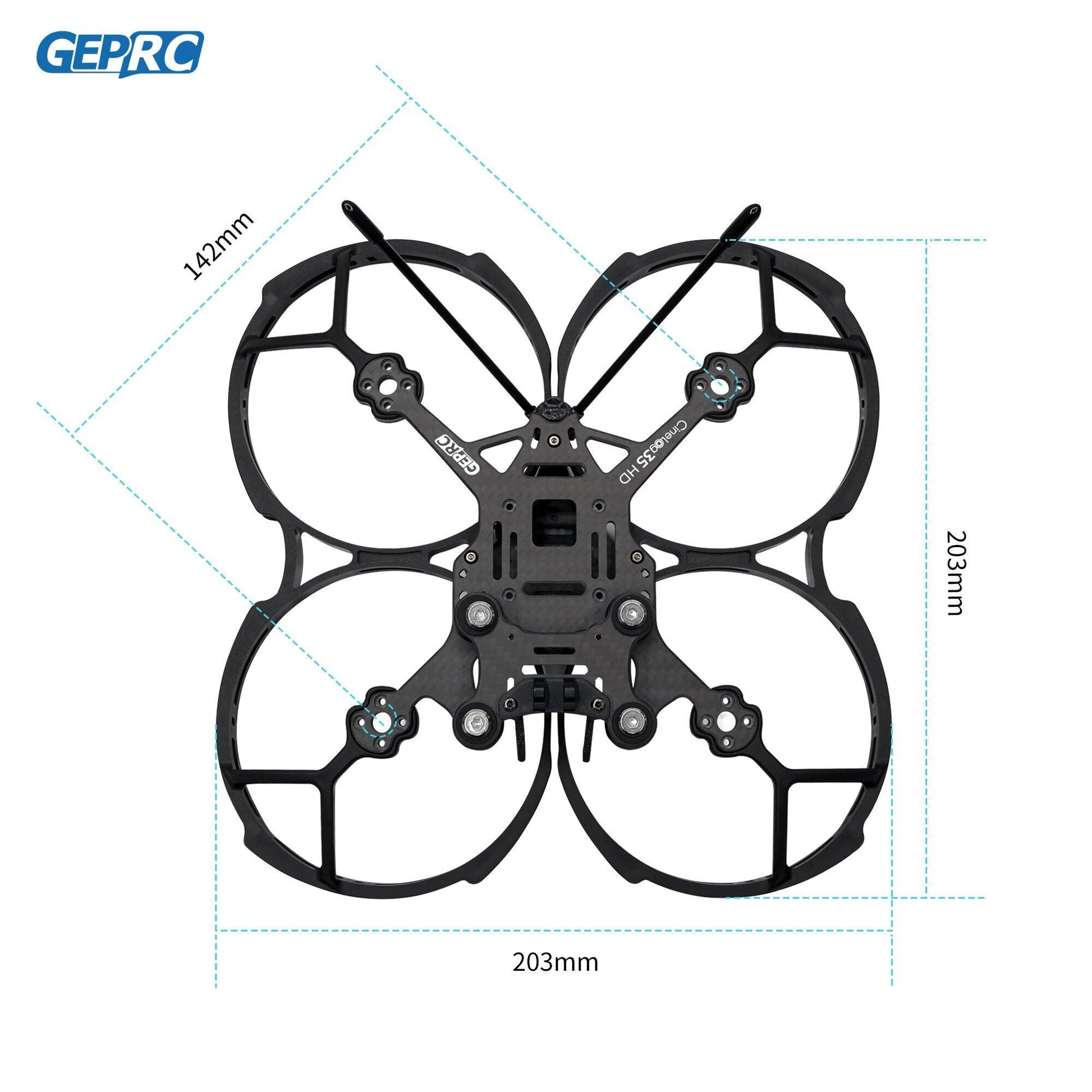 GEPRC GEP-CL35 Frame Kit Suitable For Cinelog35 Series Drone Carbon Fiber Frame For RC FPV Quadcopter Replacement Accessories Parts - RCDrone