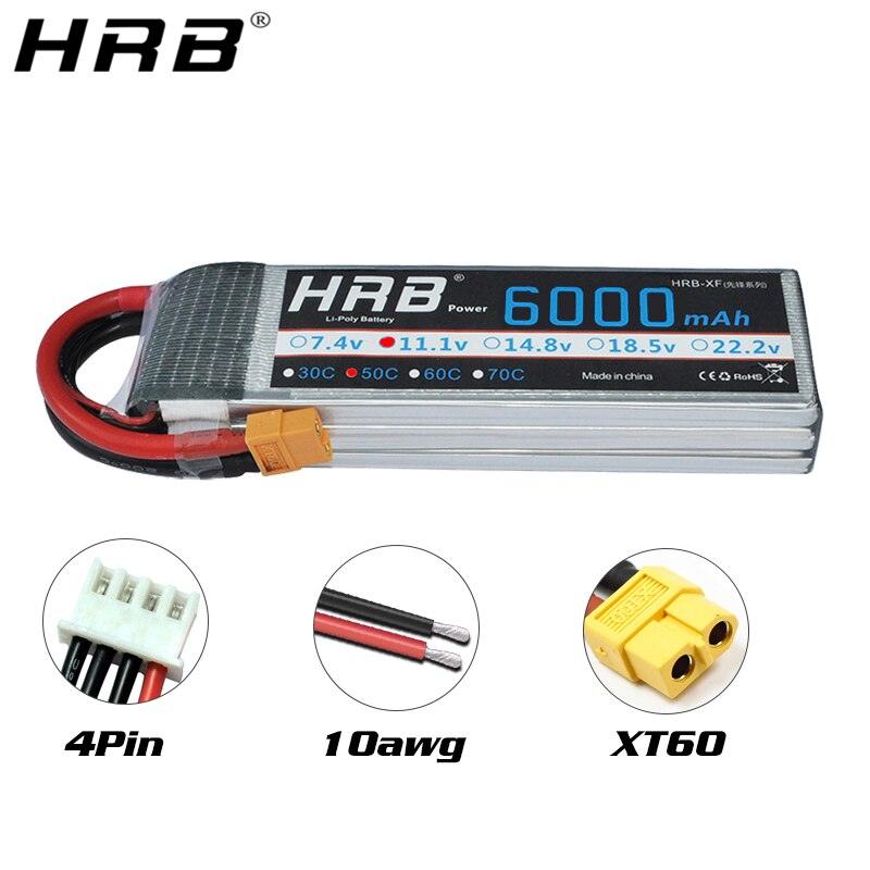 HRB Lipo 2S Battery 22000mah 7.4V - 25C XT60 T EC2 EC3 EC5 XT90 XT30 f –  RCDrone