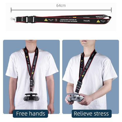 3.8CM Width Remote Controller Hook Lanyard Neck Strap for DJI FPV Combo/Avata Phantom 3 4 Drone Saftey Strap Sling Accessories - RCDrone