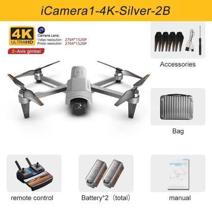 2023 New GPS Drone 4K HD Camera gps 5G Wifi Anti-Shake 2-Axis Gimabal Dron Brushless Motor 5KM RC Quadcopter Toy Gifts Professional Camera Drone - RCDrone