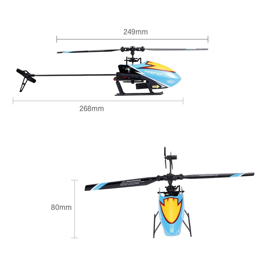 FIREFOX C129 Rc Helicopter - 4CH 6-axis Gyro Mini RC Helicopter Toys Gift for Adult Kids VS C119 / V911S Upgrade Version - RCDrone