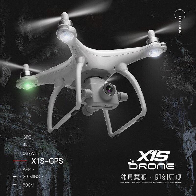 Wltoys XK X1S Drone - 4K HD Camera 2-Axis Self-stabilizing Gimbal 5G Wifi FPV GPS Brushsss RC Quadcopter VS Wltoys X1 Drone Professional Camera Drone - RCDrone
