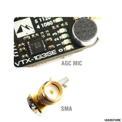 Matek System VTX-1G3SE-9 Transmitter - 1.2G/1.3GHz 9CH INTL 0.1mW/25mW/200mW/800mW FPV Transmitter For racing drone Goggles instead VTX-1G3-9 - RCDrone