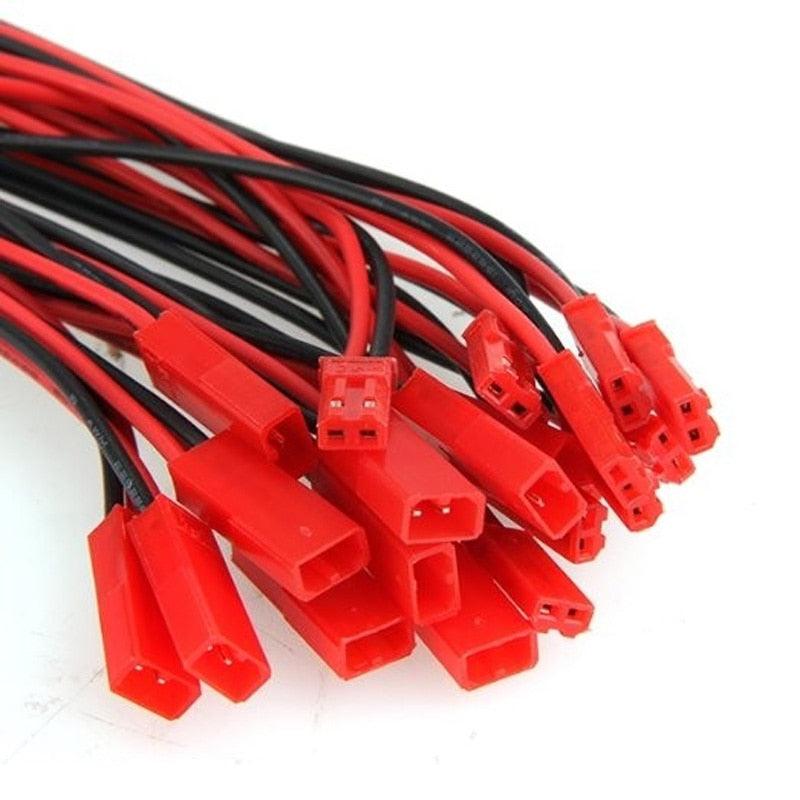 20pcs 100mm 150mm 200mm JST Male Female Connector Plug For RC Lipo Battery Car Boat Drone Airplane ( 10 pair ) - RCDrone