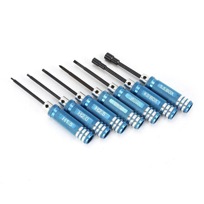 7Pcs 1.5 2.0 2.5mm Hex Screwdriver Tools Nut Wrench Kit for Wltoys 104001 144001 Traxxas Axial RC Helicopter Car Aircraft Drone - RCDrone