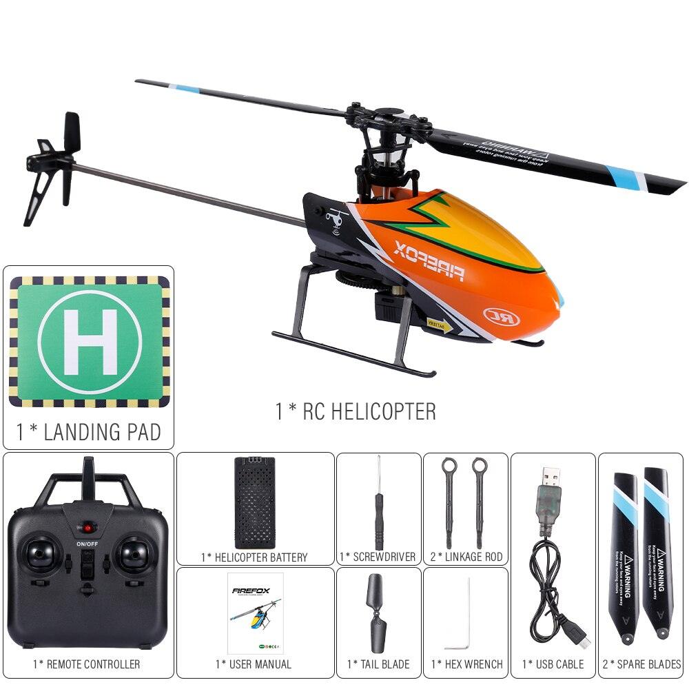 FIREFOX C129 Rc Helicopter - 4CH 6-axis Gyro Mini RC Helicopter Toys Gift for Adult Kids VS C119 / V911S Upgrade Version - RCDrone
