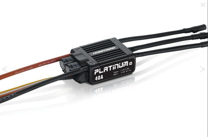 Hobbywing Platinum 40A V4 ESC - Brushless Electronic Speed controller for RC Helicopter Fix-wing Drone FPV Multi-Rotor Drone - RCDrone