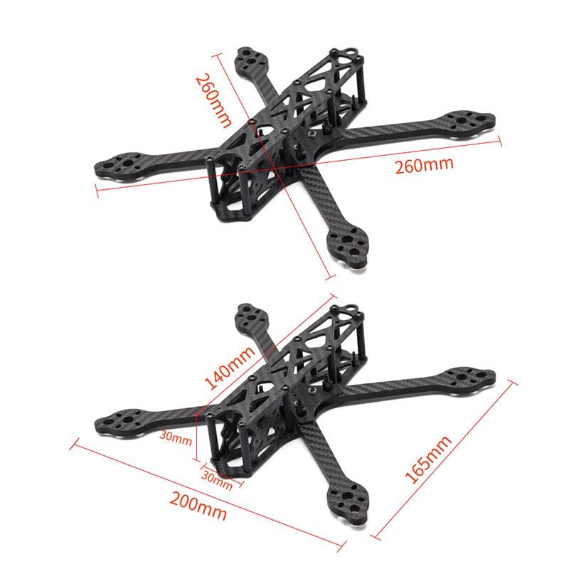 5 Inch FPV Drone Frame Kit - Martian V Wheelbase 215mm 5mm Arm Carbon Fiber for FPV Racing Drone Accessories - RCDrone