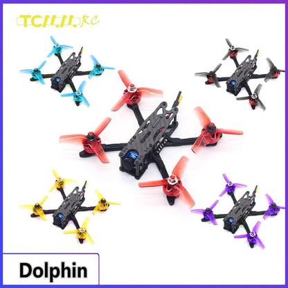 TCMMRC Dolphin Racing Drone - 3 Inch 3-6s 1507-2400KV Quadcopter RC Plane with Camera FPV Racing Drone DIY mini drone Kit new year gifts 2023 - RCDrone