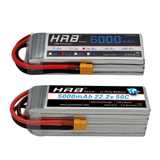 2PCS HRB Lipo Battery 3S 11.1V - 4000mah 4200mah 5000mah 6000mah 4S 14.8V 3300mah 7000mah 6S 22.2V 2S 7.4V 5200mah XT60 T RC Parts - RCDrone