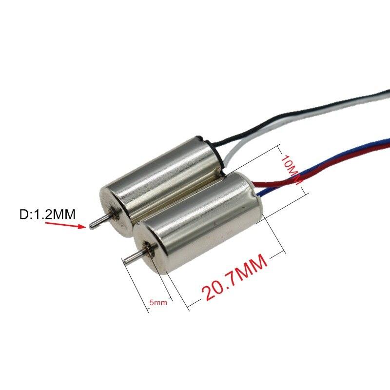 DC3.7V 10*20MM High torque 40000RPM Micro 1020 Coreless Brushless Motor and 76MM Propeller for RC Four-rotor Aircraft - RCDrone