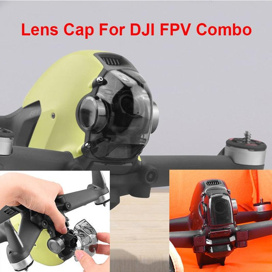 Quick-Release Lens Cap For DJI FPV Combo Drone - Camera Gimbal Protector Anti-Scratch Dust-Proof Cover For DJI FPV Drone Accessory - RCDrone