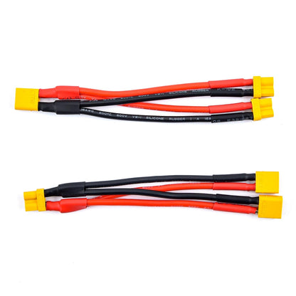 FPV Drone Battery Charger Cable - XT30 XT-30 Female / Male Parallel cable wire Y lead 18AWG 10CM - RCDrone