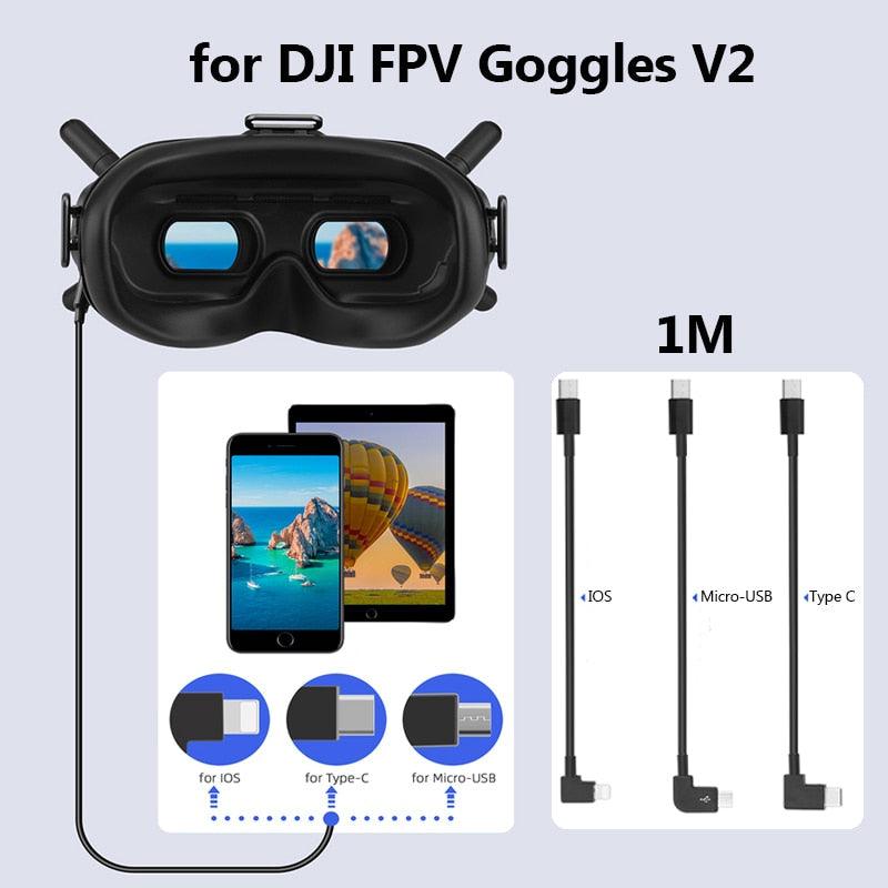 iphone fpv goggles 1m Data Cable for DJI FPV Goggles V2