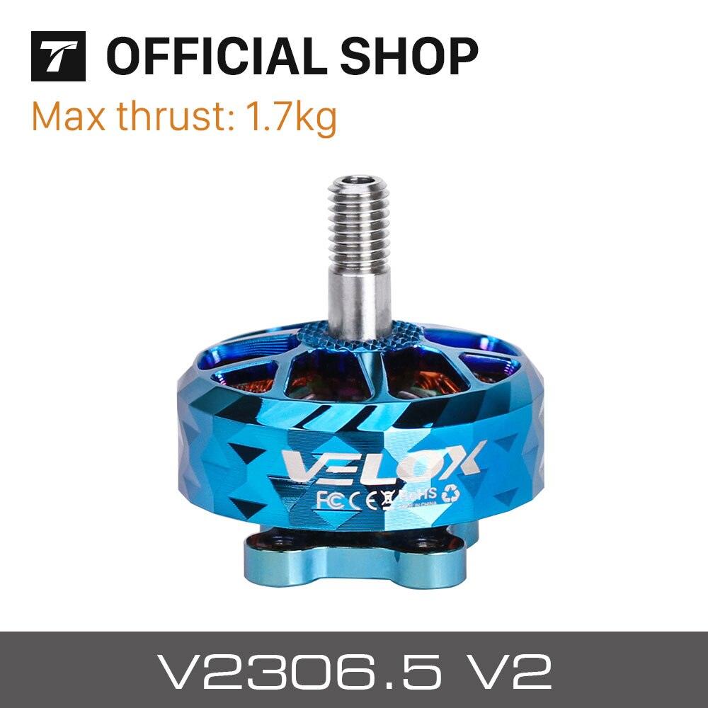 T-motor FPV Outrunner VELOX VELOCE SERIES V2306.5 V2 KV1950 6S KV2550 4-5S Burhsless Motor For Freestyle Version - RCDrone