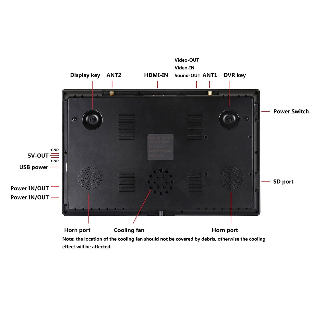 Hawkeye Little Pilot High Bright Screen FPV Monitor - Dual