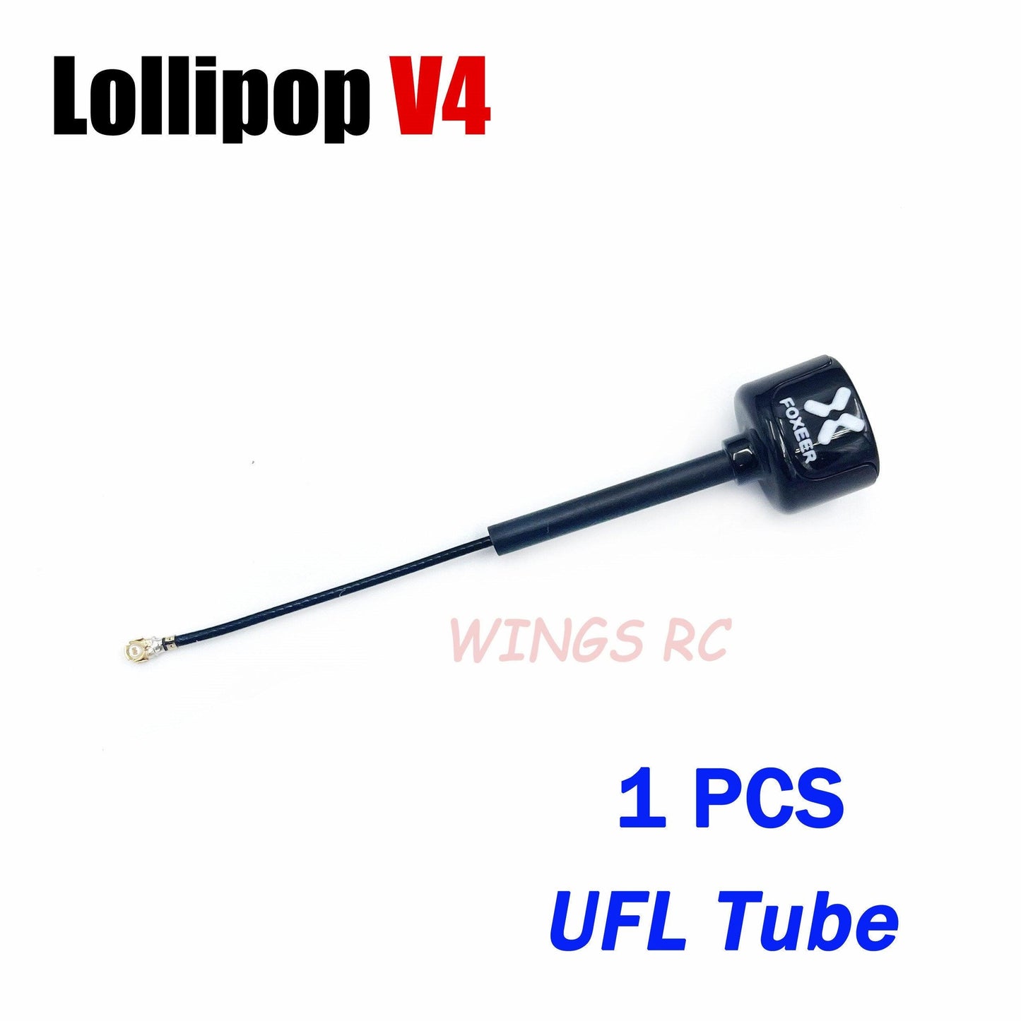 Foxeer Antenna Lollipop 4 V4 FPV Antenna 5.8G 2.6Dbi Stubby RHCP SMA RPSMA UFL Straight/Angle MMCX 7.2g For FPV RC Racing Drone - RCDrone