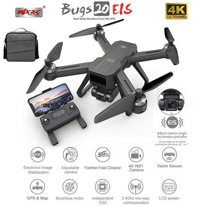Mjx Bugs 20 Drone - Electronic Anti-shake Gimbal GPS Drone 4k 5g Fpv HD Camera Quadcopter Brushless Professional RC Dron Type-c Charging Professional Camera Drone - RCDrone