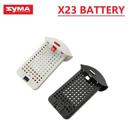 Rechargeable Battery for SYMA X23/X23W Accessories for SYMA X23/X23W RC Aircraft Spare Parts 3.7V 500mah Battery Black White - RCDrone