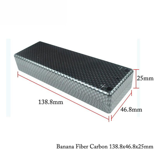 Carbon Fiber Hard Case Orange Black Sheath Banana Hardcase For Lipo Battery Accessories 1S 2S 3S 4S 5S 6S Protect Cover RC Parts - RCDrone