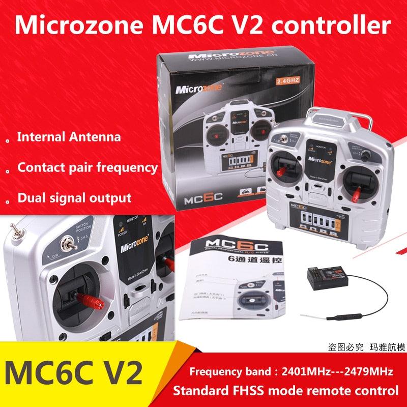 MicroZone MC6C v2 2.4G 6CH controller transmitter receiver radio syste ...