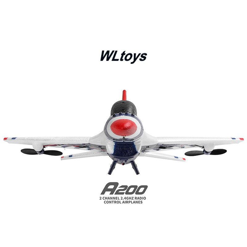 WLtoys A200 Rc Plane - Park10 (F-16B) 3CH 2.4G Remote Control Fixed Wing Stunt Rc Airplane Landing Glider Airplanes Model Toys Boy - RCDrone