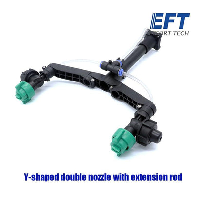 EFT Agricultural Drone Y Double Nozzle - extended rod pressure double nozzle EFT Plant Protection Agricultural Drone Accessories - RCDrone