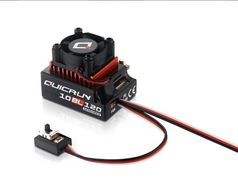 Hobbywing QUICRUN Sensored 10BL120 ESC - 120A /10BL60 60A 2-3S Lipo Speed Controller Brushless ESC for 1/10 1/12 RC Car Toy Spare Part - RCDrone