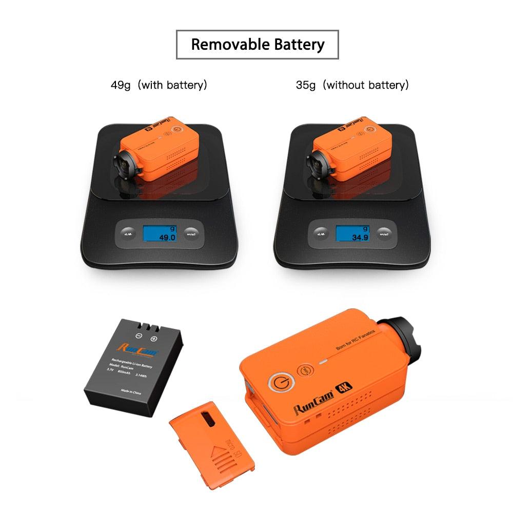 RunCam2 Camera 4K HD FPV Sports Action Long Range Drone Camera