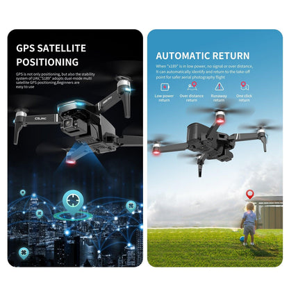 S189 Drone - GPS 6K HD Dual Camera 5G WIFI FPV Brushless Motor Foldable Quadcopter Helicopter Long Battery Life Gift Toy Professional Camera Drone - RCDrone
