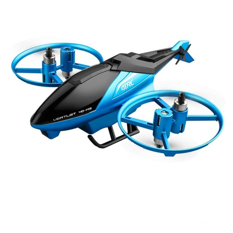 4DRC M3 RC Helicopter - 4.5CH 2.4G 3D Aerobatics Altitude Hold Helicopter with Camera Remote Control drone Toys with Blue/Red - RCDrone